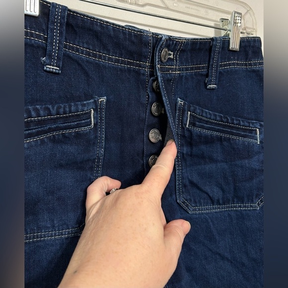 We The Free High Rise Button Fly Wide Leg Jeans - Picture 2 of 10